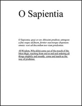 O Sapientia SATB choral sheet music cover